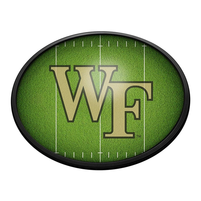 Wake Forest Demon Deacons: On the 50 - Oval Slimline Lighted Wall Sign - The Fan-Brand
