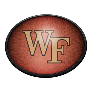 Wake Forest Demon Deacons: Pigskin - Oval Slimline Lighted Wall Sign - The Fan-Brand