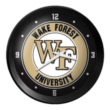 Load image into Gallery viewer, Wake Forest Demon Deacons: Ribbed Frame Wall Clock - The Fan-Brand
