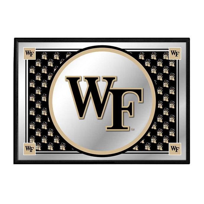 Wake Forest Demon Deacons: Team Spirit - Framed Mirrored Wall Sign - The Fan-Brand