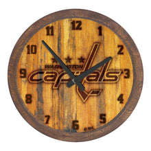 Load image into Gallery viewer, Washington Capitals: Branded &quot;Faux&quot; Barrel Top Wall Clock - The Fan-Brand