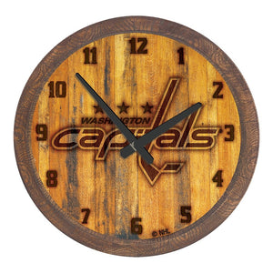 Washington Capitals: Branded "Faux" Barrel Top Wall Clock - The Fan-Brand