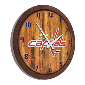 Washington Capitals: "Faux" Barrel Top Wall Clock - The Fan-Brand