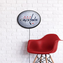 Load image into Gallery viewer, Washington Capitals: Ice Rink - Oval Slimline Lighted Wall Sign - The Fan-Brand
