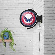 Load image into Gallery viewer, Washington Capitals: Original Round Rotating Lighted Wall Sign - The Fan-Brand