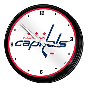 Washington Capitals: Retro Lighted Wall Clock - The Fan-Brand