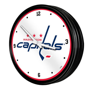 Washington Capitals: Retro Lighted Wall Clock - The Fan-Brand