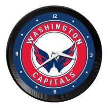 Load image into Gallery viewer, Washington Capitals: Ribbed Frame Wall Clock - The Fan-Brand