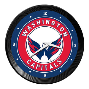 Washington Capitals: Ribbed Frame Wall Clock - The Fan-Brand