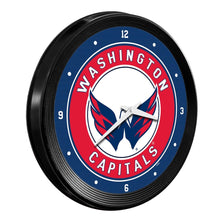 Load image into Gallery viewer, Washington Capitals: Ribbed Frame Wall Clock - The Fan-Brand