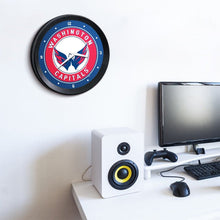 Load image into Gallery viewer, Washington Capitals: Ribbed Frame Wall Clock - The Fan-Brand