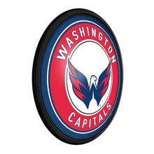 Load image into Gallery viewer, Washington Capitals: Round Slimline Lighted Wall Sign - The Fan-Brand