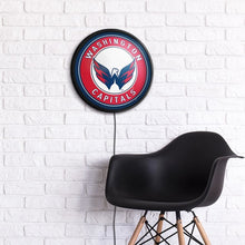Load image into Gallery viewer, Washington Capitals: Round Slimline Lighted Wall Sign - The Fan-Brand