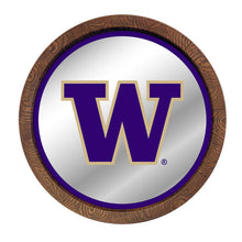 Load image into Gallery viewer, Washington Huskies: Mirrored Barrel Top Mirrored Wall Sign - The Fan-Brand