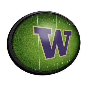 Washington Huskies: On the 50 - Oval Slimline Lighted Wall Sign - The Fan-Brand