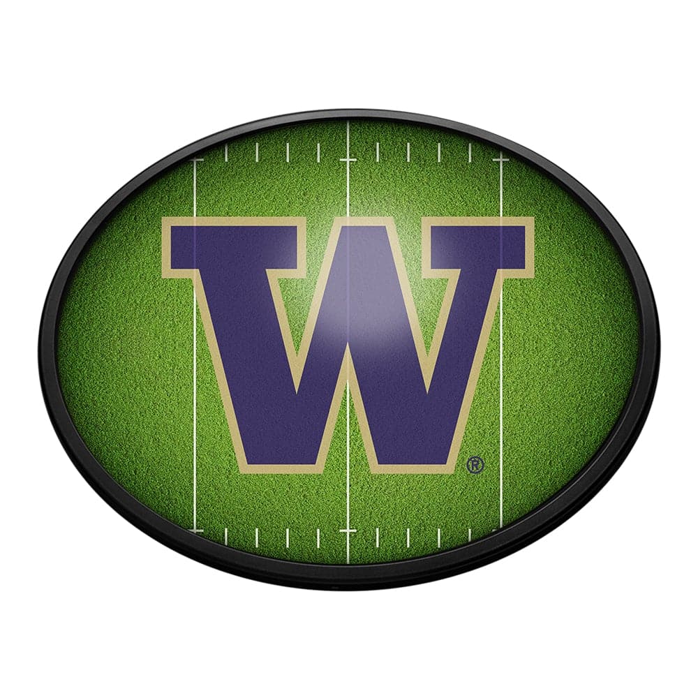 Washington Huskies: On the 50 - Oval Slimline Lighted Wall Sign - The Fan-Brand