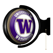 Load image into Gallery viewer, Washington Huskies: Original Round Rotating Lighted Wall Sign - The Fan-Brand