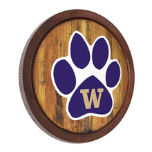 Load image into Gallery viewer, Washington Huskies: Paw - Faux Barrel Wall Sign - The Fan-Brand