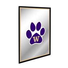 Load image into Gallery viewer, Washington Huskies: Paw - Framed Mirrored Wall Sign - The Fan-Brand