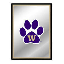 Load image into Gallery viewer, Washington Huskies: Paw - Framed Mirrored Wall Sign - The Fan-Brand