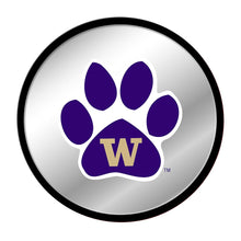 Load image into Gallery viewer, Washington Huskies: Paw - Modern Disc Mirrored Wall Sign - The Fan-Brand