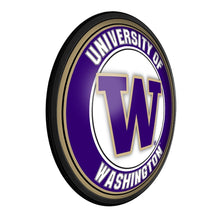 Load image into Gallery viewer, Washington Huskies: Round Slimline Lighted Wall Sign - The Fan-Brand