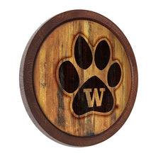 Load image into Gallery viewer, Washington Huskies: Weathered &quot;Faux&quot; Barrel Wall Sign - The Fan-Brand