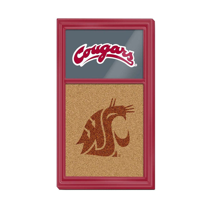 Washington State Cougars: Dual Logos - Cork Note Board - The Fan-Brand
