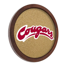 Load image into Gallery viewer, Washington State Cougars: &quot;Faux&quot; Barrel Framed Cork Board - The Fan-Brand