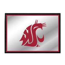 Load image into Gallery viewer, Washington State Cougars: Logo - Framed Mirrored Wall Sign - The Fan-Brand