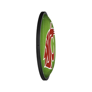 Washington State Cougars: On the 50 - Oval Slimline Lighted Wall Sign - The Fan-Brand