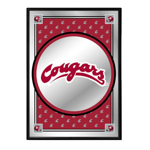 Washington State Cougars: Team Spirit - Framed Mirrored Wall Sign - The Fan-Brand