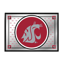 Load image into Gallery viewer, Washington State Cougars: Team Spirit, Logo - Framed Mirrored Wall Sign - The Fan-Brand