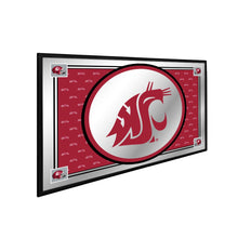Load image into Gallery viewer, Washington State Cougars: Team Spirit, Logo - Framed Mirrored Wall Sign - The Fan-Brand