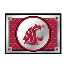 Load image into Gallery viewer, Washington State Cougars: Team Spirit, Logo - Framed Mirrored Wall Sign - The Fan-Brand