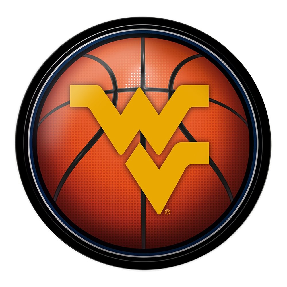 West Virginia Mountaineers: Basketball - Modern Disc Wall Sign - The Fan-Brand