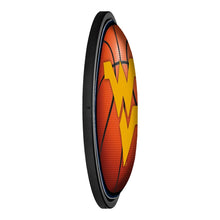 Load image into Gallery viewer, West Virginia Mountaineers: Basketball - Round Slimline Lighted Wall Sign - The Fan-Brand