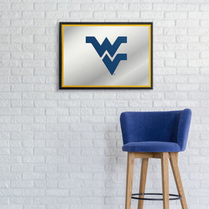 West Virginia Mountaineers: Framed Mirrored Wall Sign - The Fan-Brand