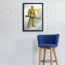 Load image into Gallery viewer, West Virginia Mountaineers: Mascot - Framed Mirrored Wall Sign - The Fan-Brand