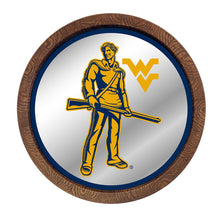 Load image into Gallery viewer, West Virginia Mountaineers: Mascot - Mirrored Barrel Top Mirrored Wall Sign - The Fan-Brand