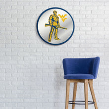 Load image into Gallery viewer, West Virginia Mountaineers: Mascot - Modern Disc Mirrored Wall Sign - The Fan-Brand