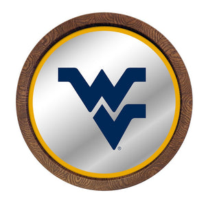 West Virginia Mountaineers: Mirrored Barrel Top Mirrored Wall Sign - The Fan-Brand