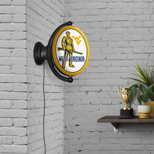 Load image into Gallery viewer, West Virginia Mountaineers: Mountaineer - Original Oval Rotating Lighted Wall Sign - The Fan-Brand