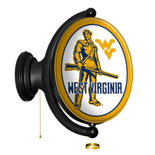 Load image into Gallery viewer, West Virginia Mountaineers: Mountaineer - Original Oval Rotating Lighted Wall Sign - The Fan-Brand