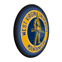 Load image into Gallery viewer, West Virginia Mountaineers: Mountaineer - Round Slimline Lighted Wall Sign - The Fan-Brand