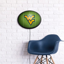 Load image into Gallery viewer, West Virginia Mountaineers: On the 50 - Oval Slimline Lighted Wall Sign - The Fan-Brand