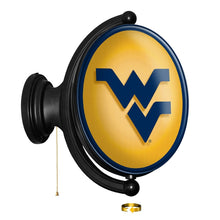 Load image into Gallery viewer, West Virginia Mountaineers: Original Oval Rotating Lighted Wall Sign - The Fan-Brand