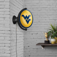 Load image into Gallery viewer, West Virginia Mountaineers: Original Oval Rotating Lighted Wall Sign - The Fan-Brand