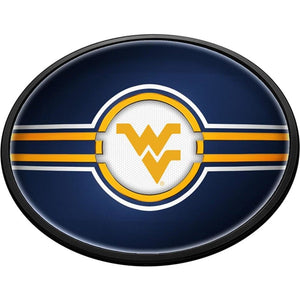 West Virginia Mountaineers: Oval Slimline Lighted Wall Sign - The Fan-Brand