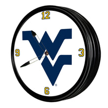 Load image into Gallery viewer, West Virginia Mountaineers: Retro Lighted Wall Clock - The Fan-Brand